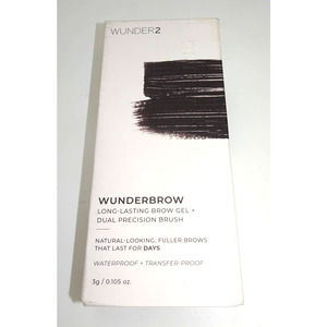 WUNDER2 Wunderbrow Waterproof Eyebrow Gel, Jet Black, Vegan and Cruelty-Free